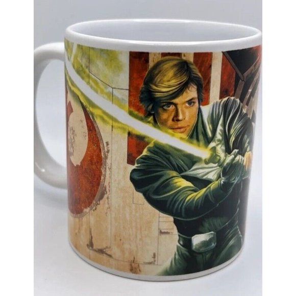Star Wars Coffee Mug Galerie Lucas Film Licensed Luke Skywalker Darth Vader 2010 - Picture 7 of 7